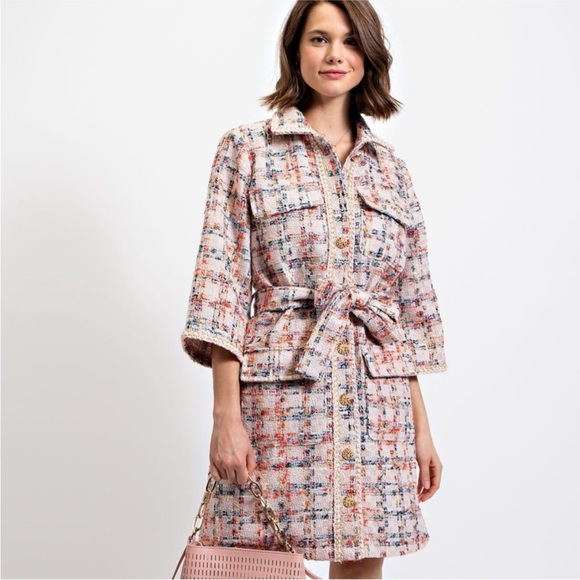 Easel tweed Coat dress - Picture 7 of 9